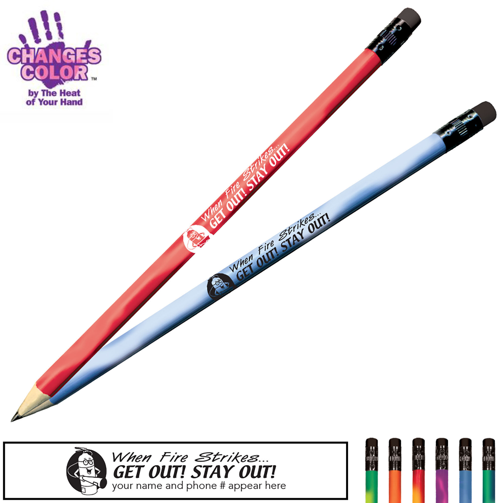 Product Photo 1 When Fire Strikes Get Out Stay Out Mood Color Changing Pencil