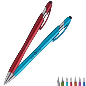 La Jolla Metallic Ballpoint Stylus Pen w/ Chrome Accents - GS1270
