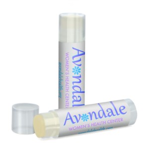 Organic Peppermint Lip Balm in Clear Tube - SZ5322