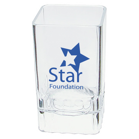 Product Photo 1 Fluted Square Plastic Shot Glass, 2oz.