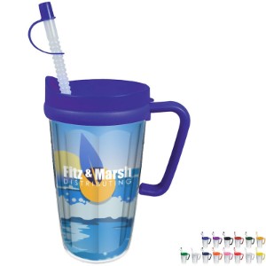 Thermal Travel Mug with Handle, 16oz. - HW1455