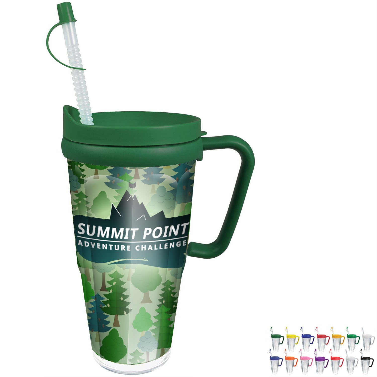 Product Photo 1 Thermal Travel Mug with Handle, 24oz.