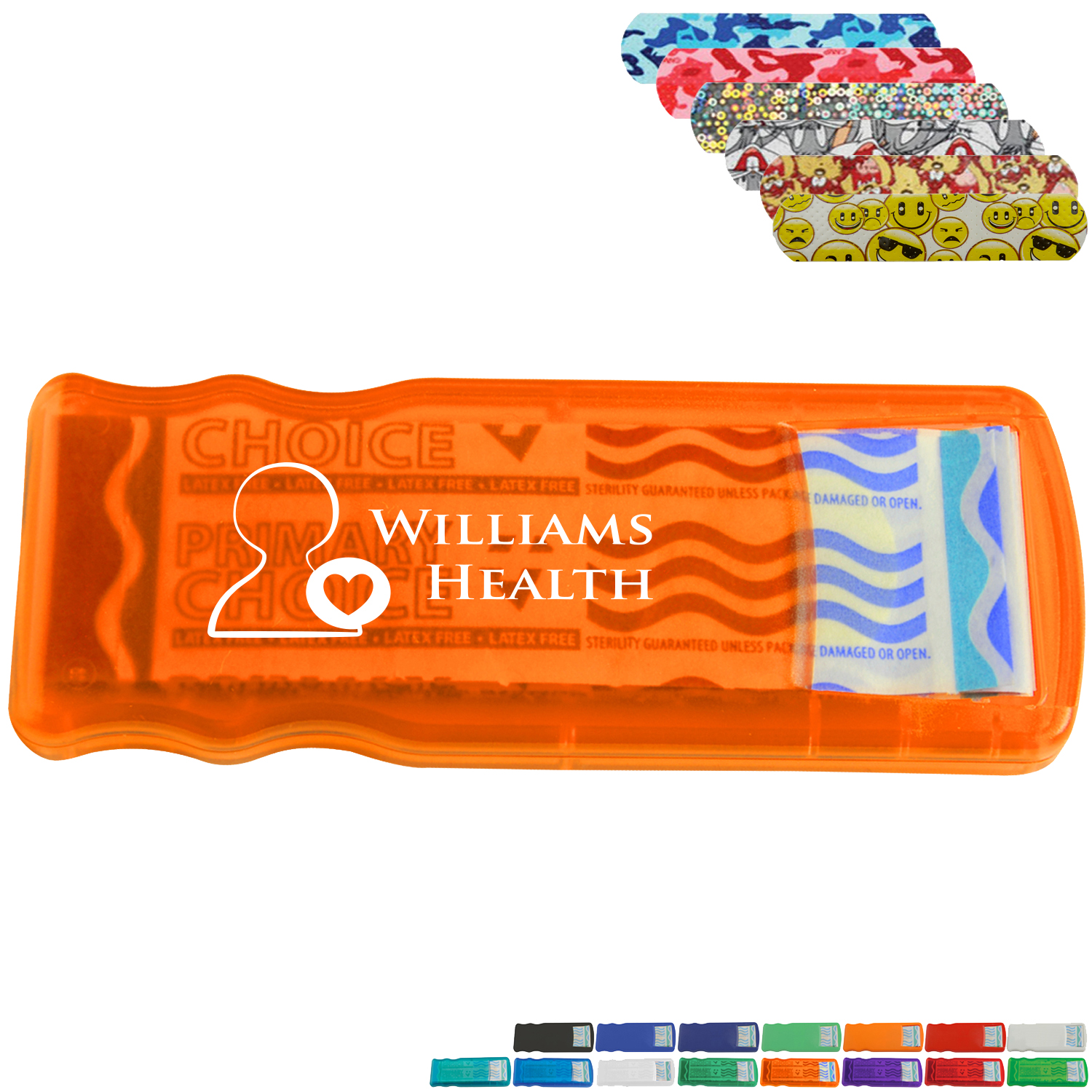 Product Photo 1 Slim Bandage Dispenser with Kid's Pattern Bandages