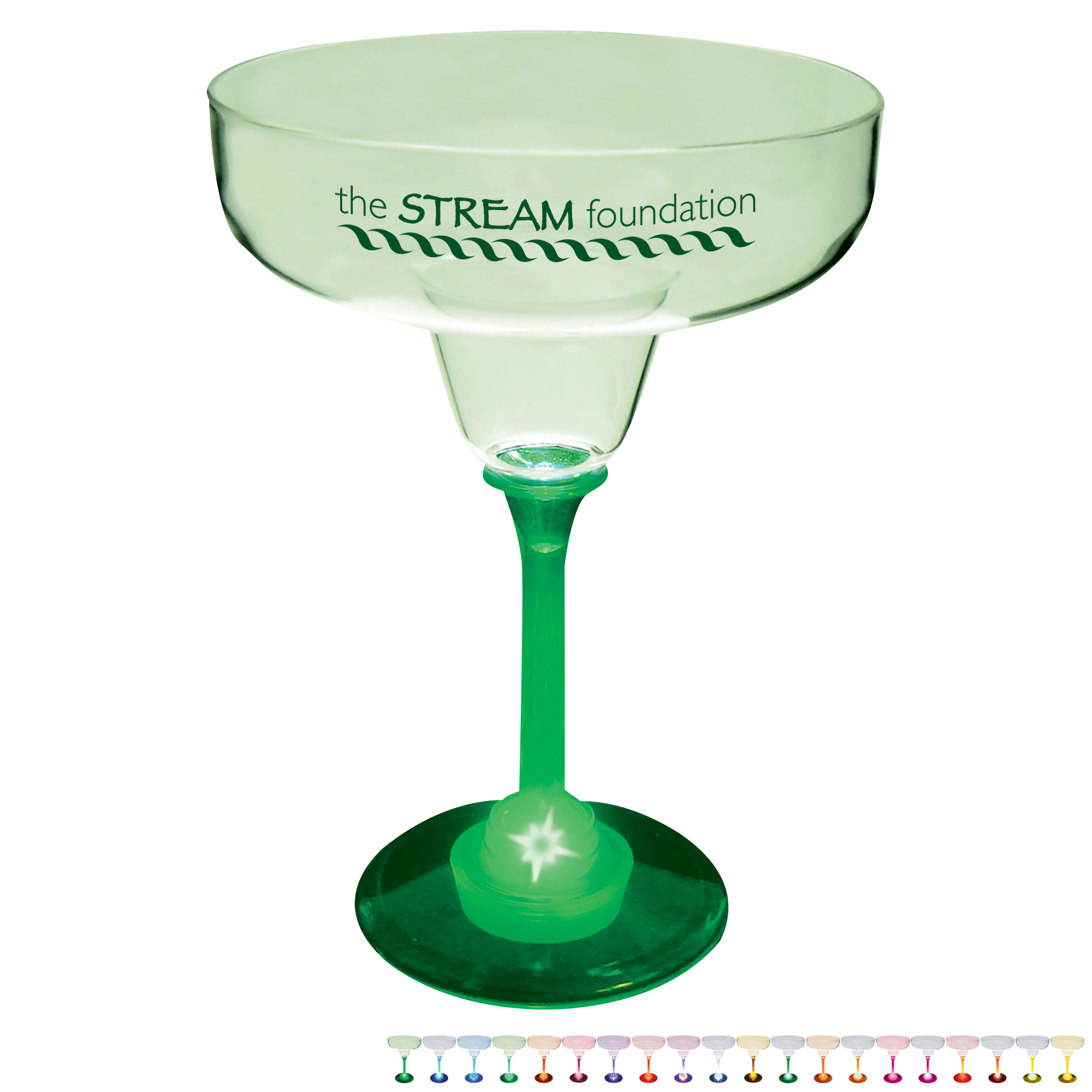 Product Photo 1 Light Up LED Margarita Glass, 12oz.