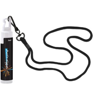 Unflavored Soy Lip Balm in White Tube w/ Hook Cap & Lanyard, SPF-30 - SZ5290