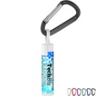 Photo 1 Basic Values™ Lip Balm  in White Tube w/ Hook Cap & Carabiner