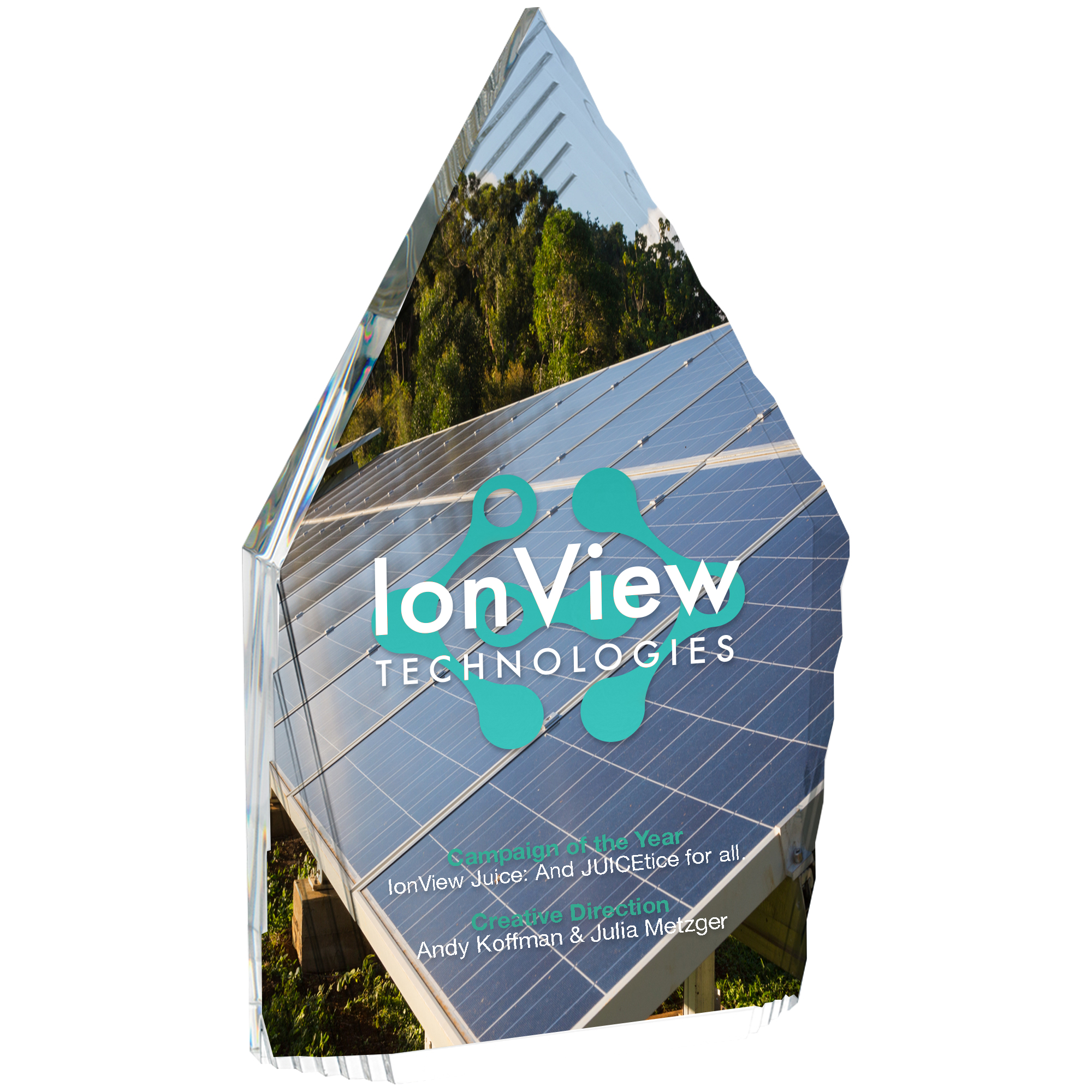 Product Photo 1 Peak Acrylic Award, 4" x 7"