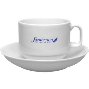 Ceramic Cappuccino Cup & Saucer, 6oz. - NC1070