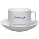 Ceramic Cappuccino Cup & Saucer, 6oz.