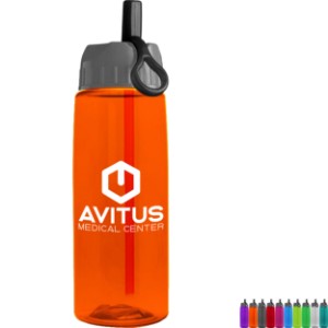 Flair Tritan™ Wide Mouth Sports Bottle, 26oz. - Ring Straw Lid - GY1912