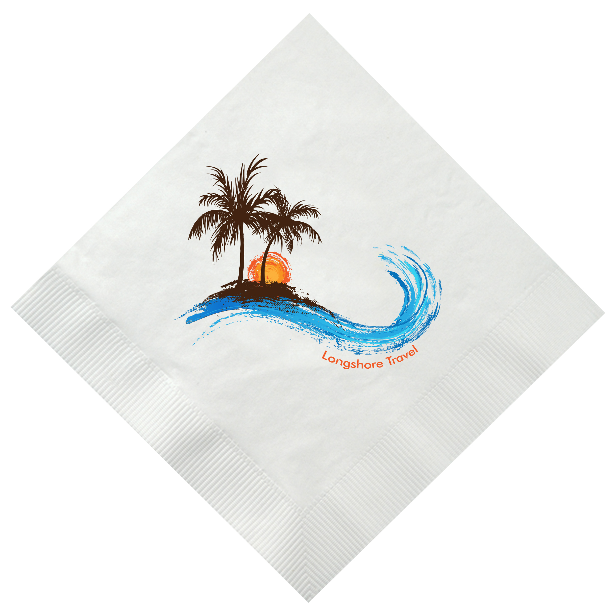 Product Photo 1 White Luncheon Napkin, 3 Ply, Full Color