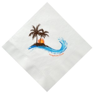 White Luncheon Napkin, 3 Ply, Full Color - MA1115