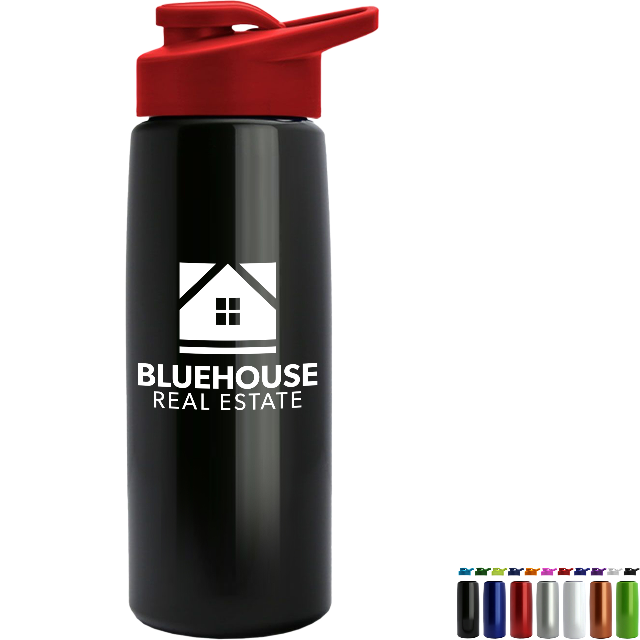 Product Photo 1 Metallic Tritan™ Flair Bottle, 26oz. - Drink Thru Lid