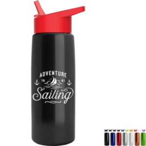 Metallic Tritan™ Flair Bottle, 26oz. - Flip Straw Lid - GY1906
