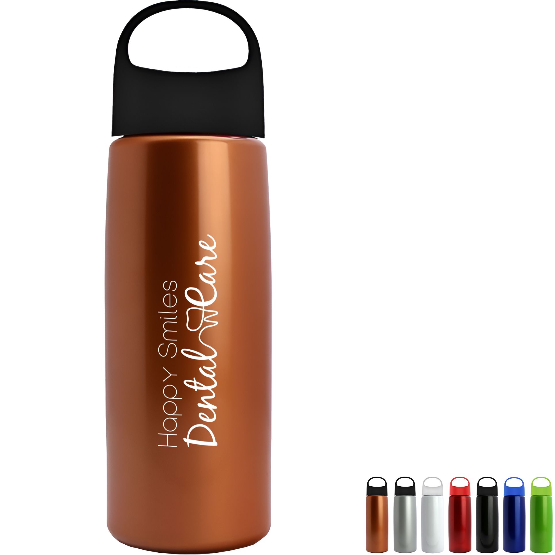 Product Photo 1 Metallic Tritan™ Flair Bottle, 26oz. - Oval Crest Lid