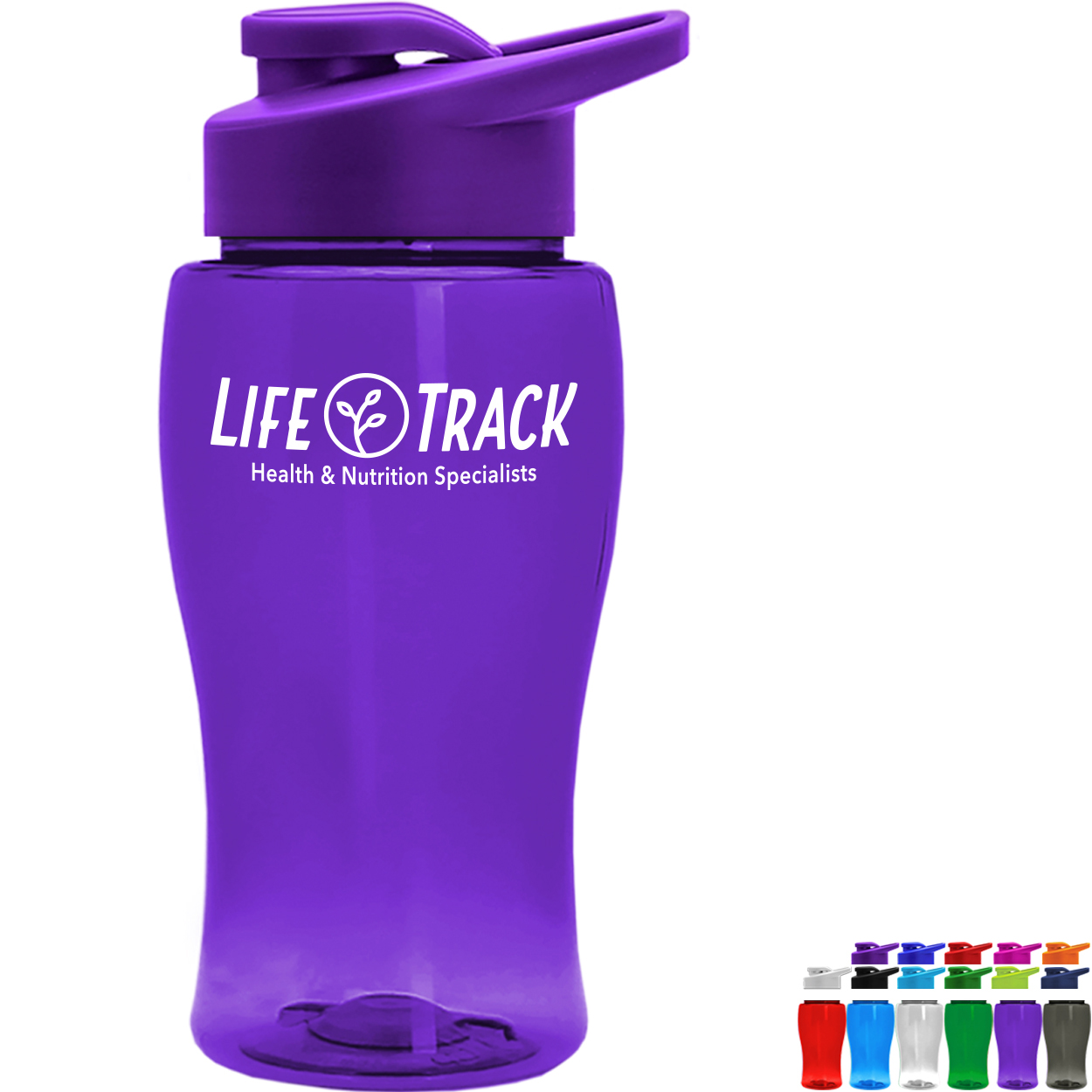 Product Photo 1 Mini Transparent Sports Bottle, 18oz. - Drink Thru Lid