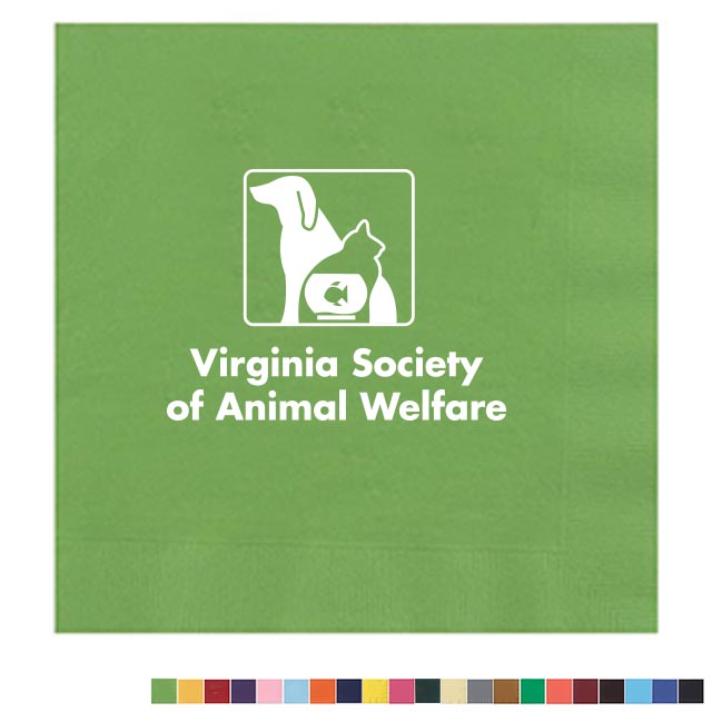 Product Photo 1 Colored Dinner Napkins, 1/4" Fold, 2-Ply