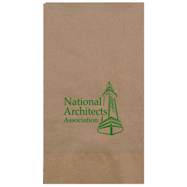 Product Photo 1 Kraft Dinner Napkin, 1/8" Fold, 1 Ply