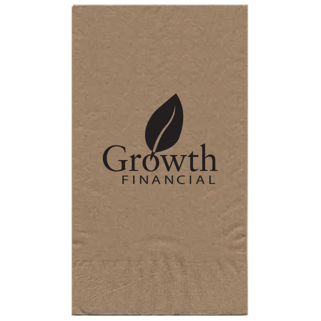 Product Photo 1 Kraft Dinner Napkin, 1/8" Fold, 2 Ply