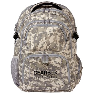 Digital Camo Mercury 600D Polyester Laptop Backpack - MG4450