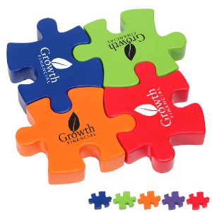 Connecting Puzzle Set Stress Relievers, 4-Piece - AR3195