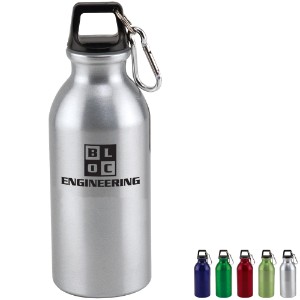 Wide Mouth Carabiner Aluminum Bottle, 20oz. - GB3216