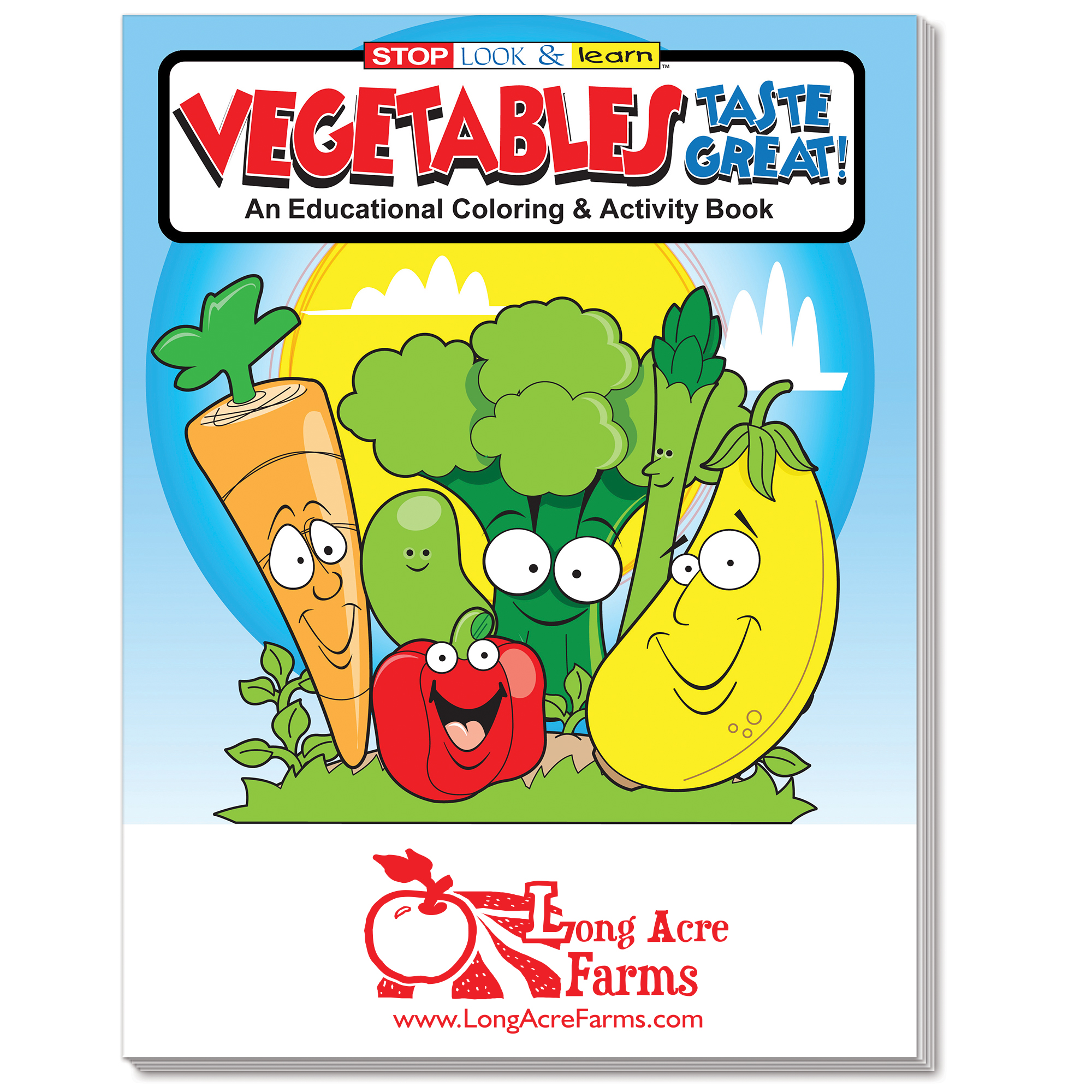Product Photo 1 Vegetables Taste Great! Coloring Book