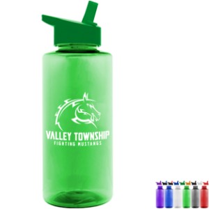 Mountain Tritan™ Sports Bottle, 36oz. - Flip Straw Lid - GY1955