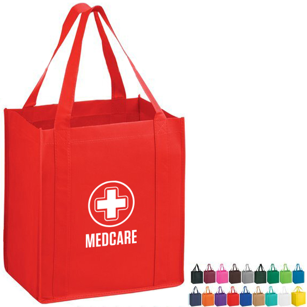 Product Photo 1 Superior Heavy Duty Non-Woven Grocery Tote with Poly Board Insert