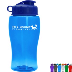 Mini Transparent Sports Bottle, 18oz. - Flip Top Lid - GY1931