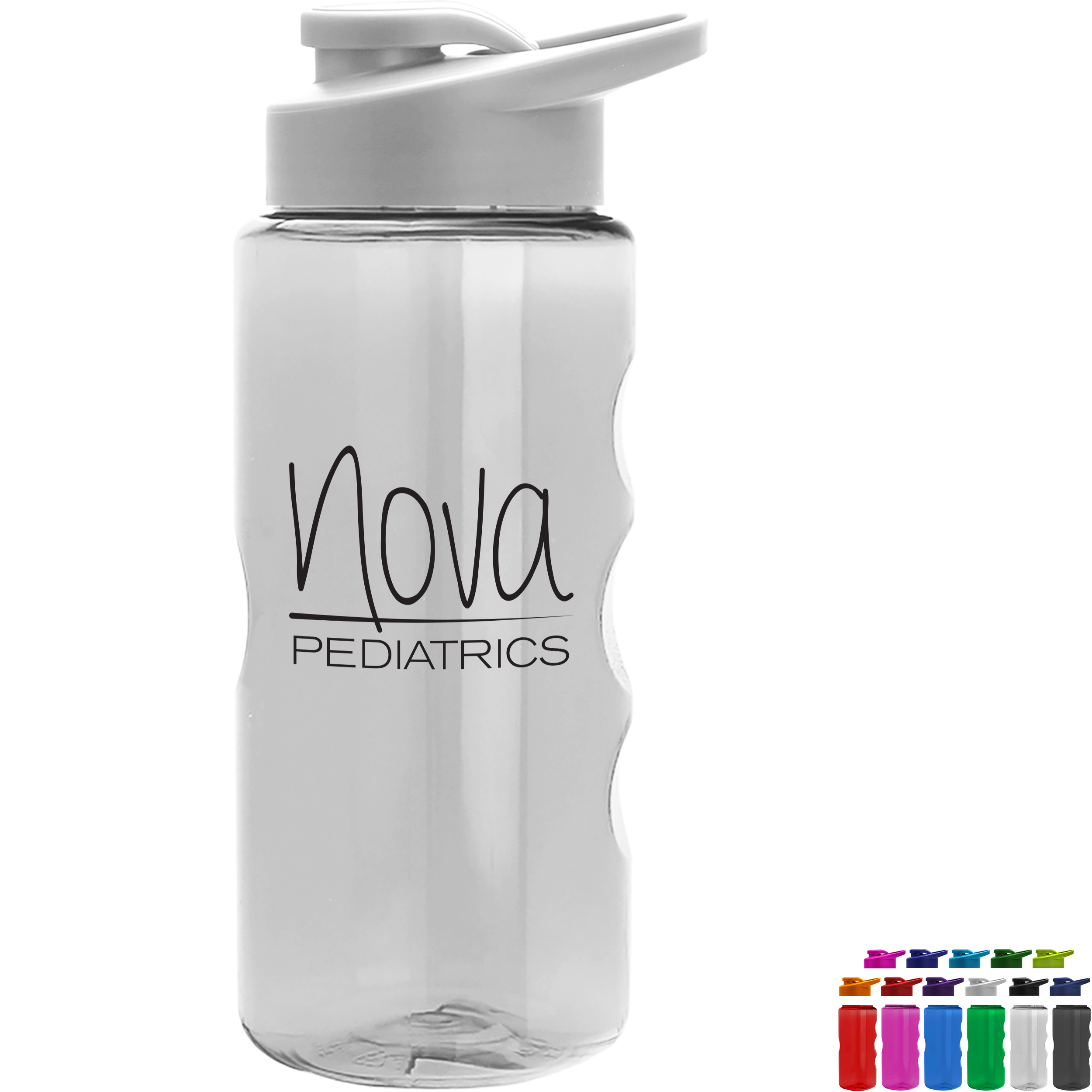 Product Photo 1 Finger Grip Tritan™ Translucent Bottle, 22oz. - Drink Thru Lid