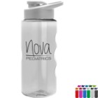 Photo 5 Finger Grip Tritan™ Translucent Bottle, 22oz. - Drink Thru Lid