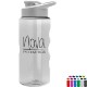 Finger Grip Tritan™ Translucent Bottle, 22oz. - Drink Thru Lid