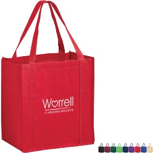 Price Buster Non-Woven Grocery Tote with Poly Board Insert - AB1037