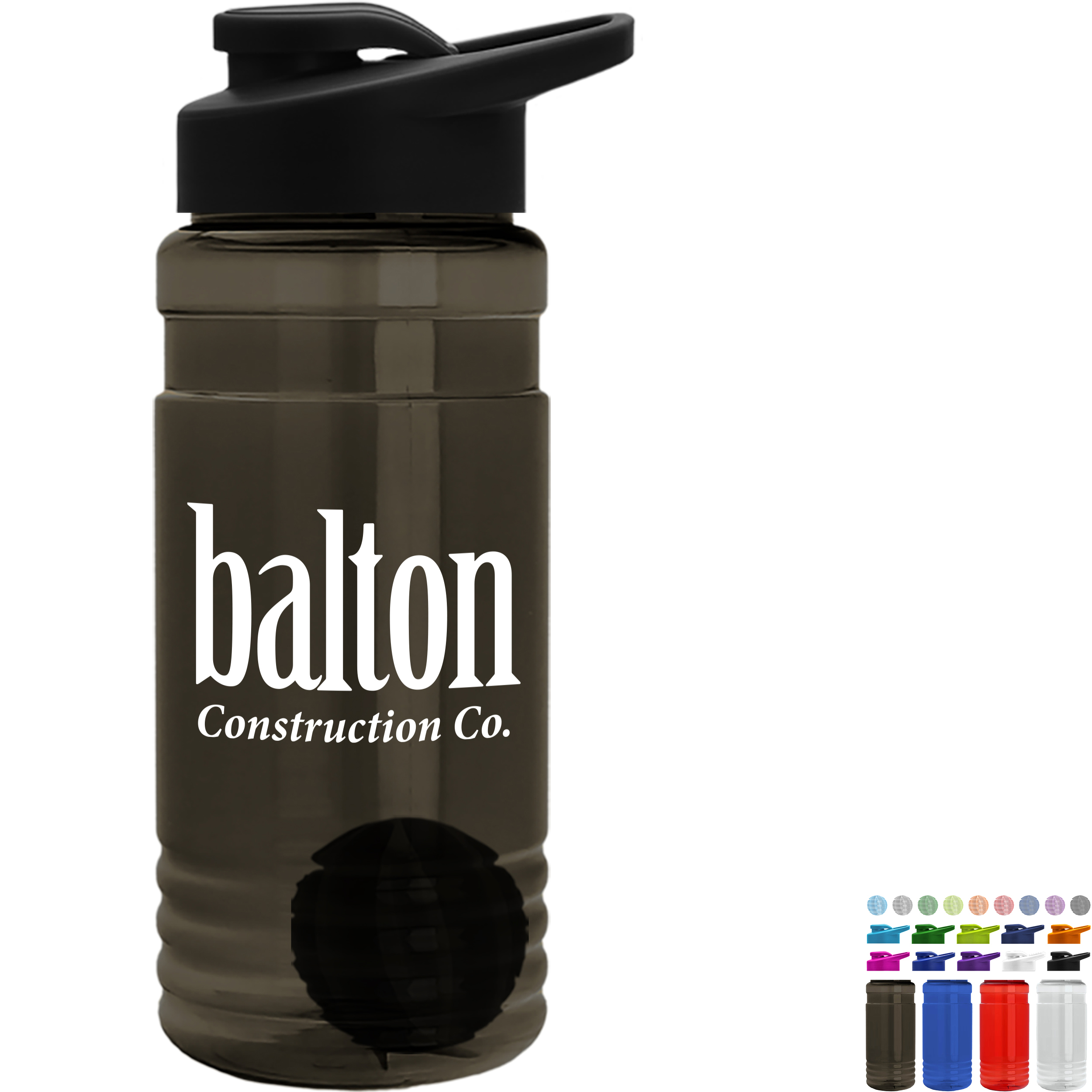 Product Photo 1 Groove Shaker Tritan™ Transparent Bottle, 20oz. - Drink Thru Lid