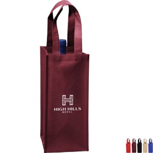 Single Bottle Non-Woven Wine Tote - AB1031