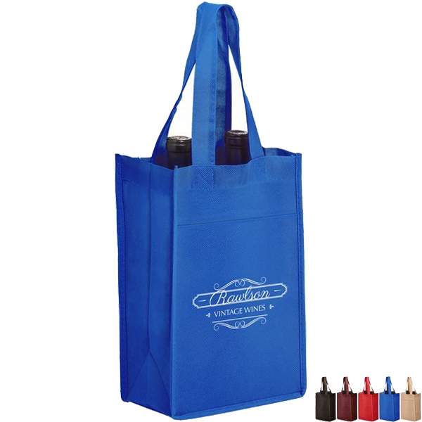 Product Photo 1 Two Bottle Non-Woven Wine Tote