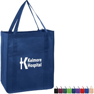 Large Price Buster Non-Woven Grocery Tote with Poly Board Insert - AB1038