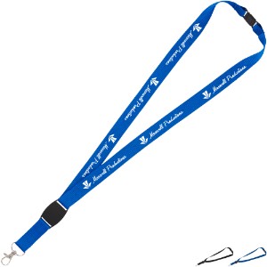 Flat Panel Breakaway Lanyard with Lobster Clip, 13/16" wide - BT3239