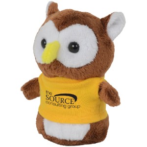 Shorties Plush Owl, 4" - VT4917