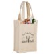 Heavyweight Cotton Canvas Two Bottle Wine Tote