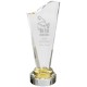 Canary Accent Crystal Award, 11"