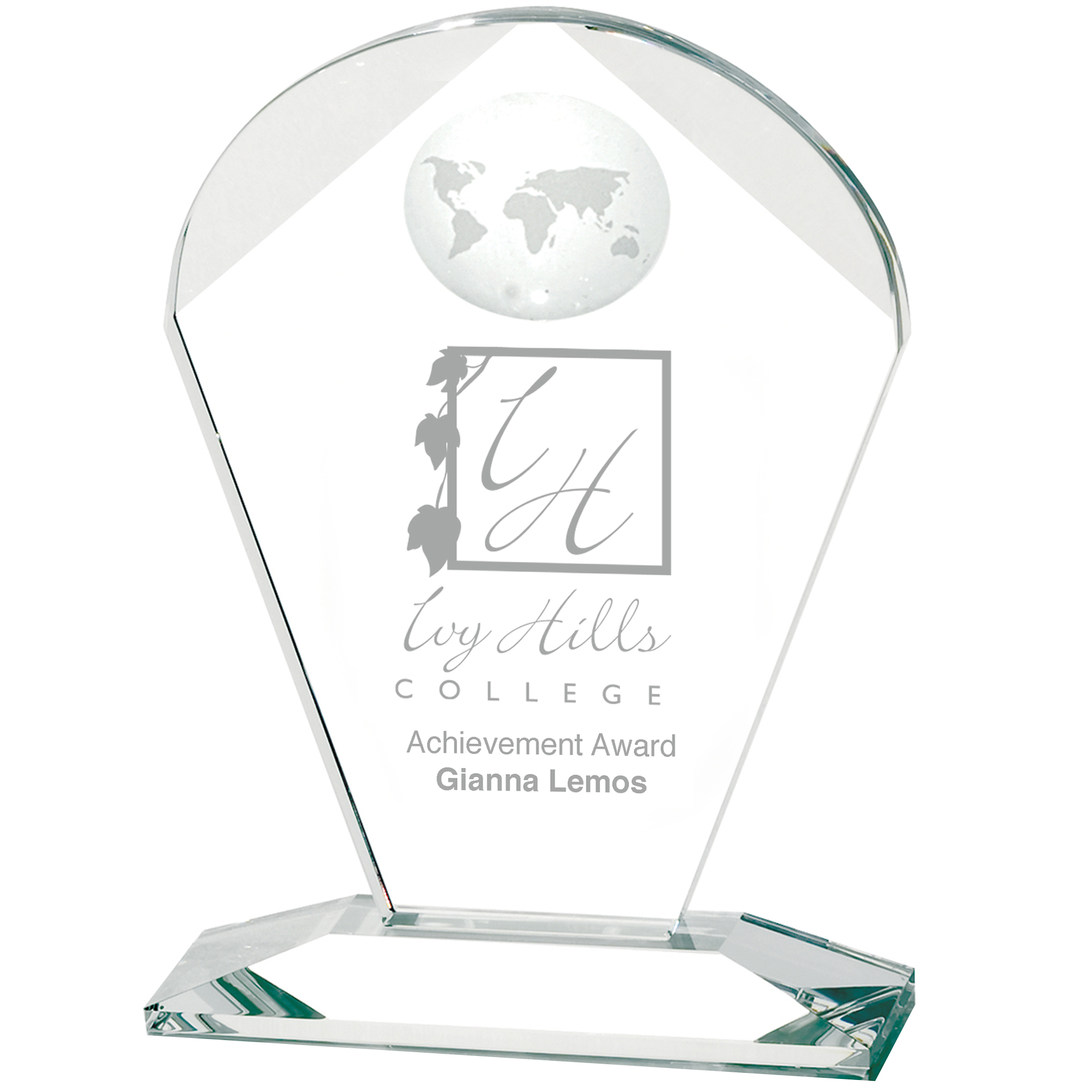 Product Photo 1 Geodesic Crystal Award, Small, 6-3/4"