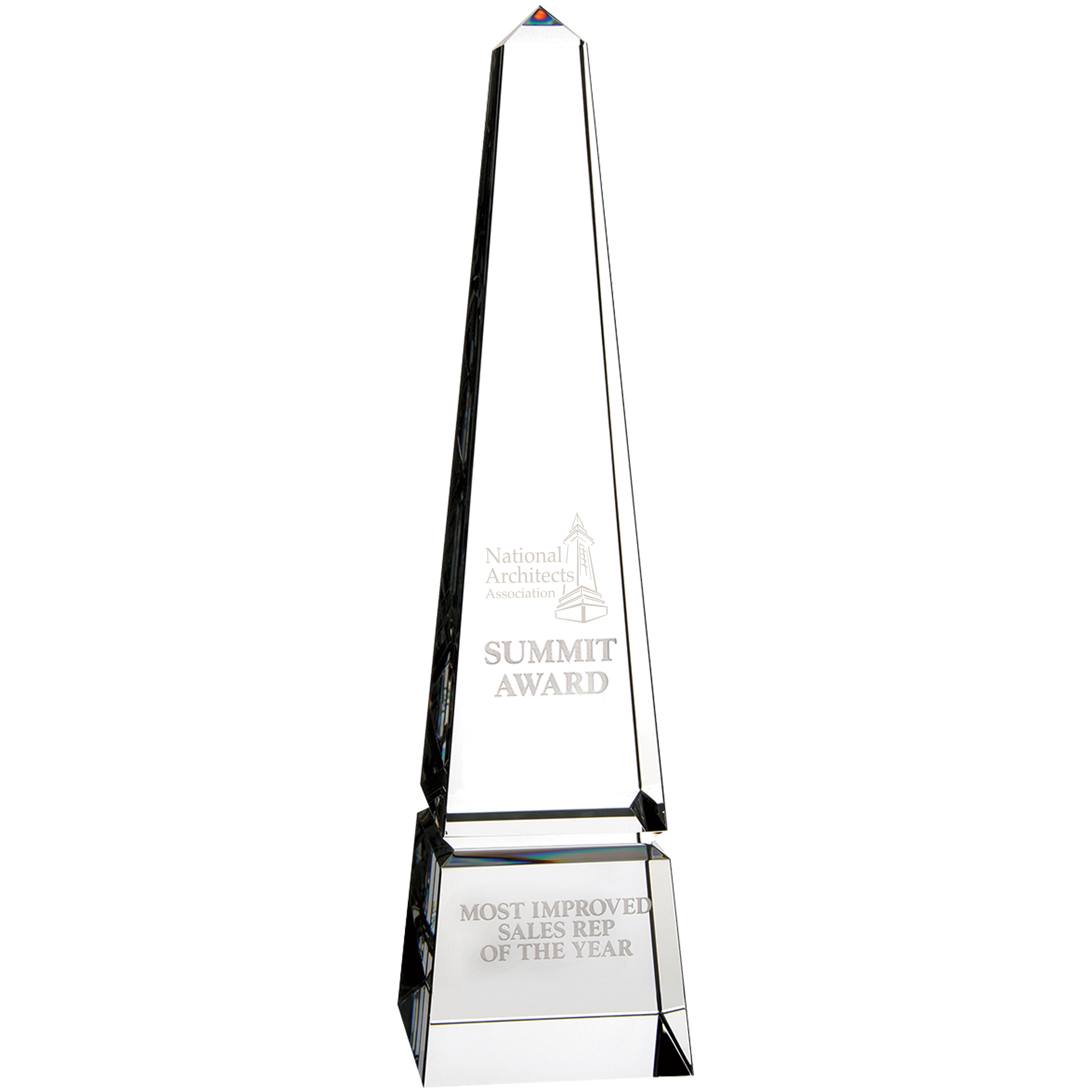 Product Photo 1 Barclay Obelisk Crystal Award, 10"