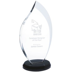 Innovation Crystal Award, Medium, 10-3/4" - JA5505