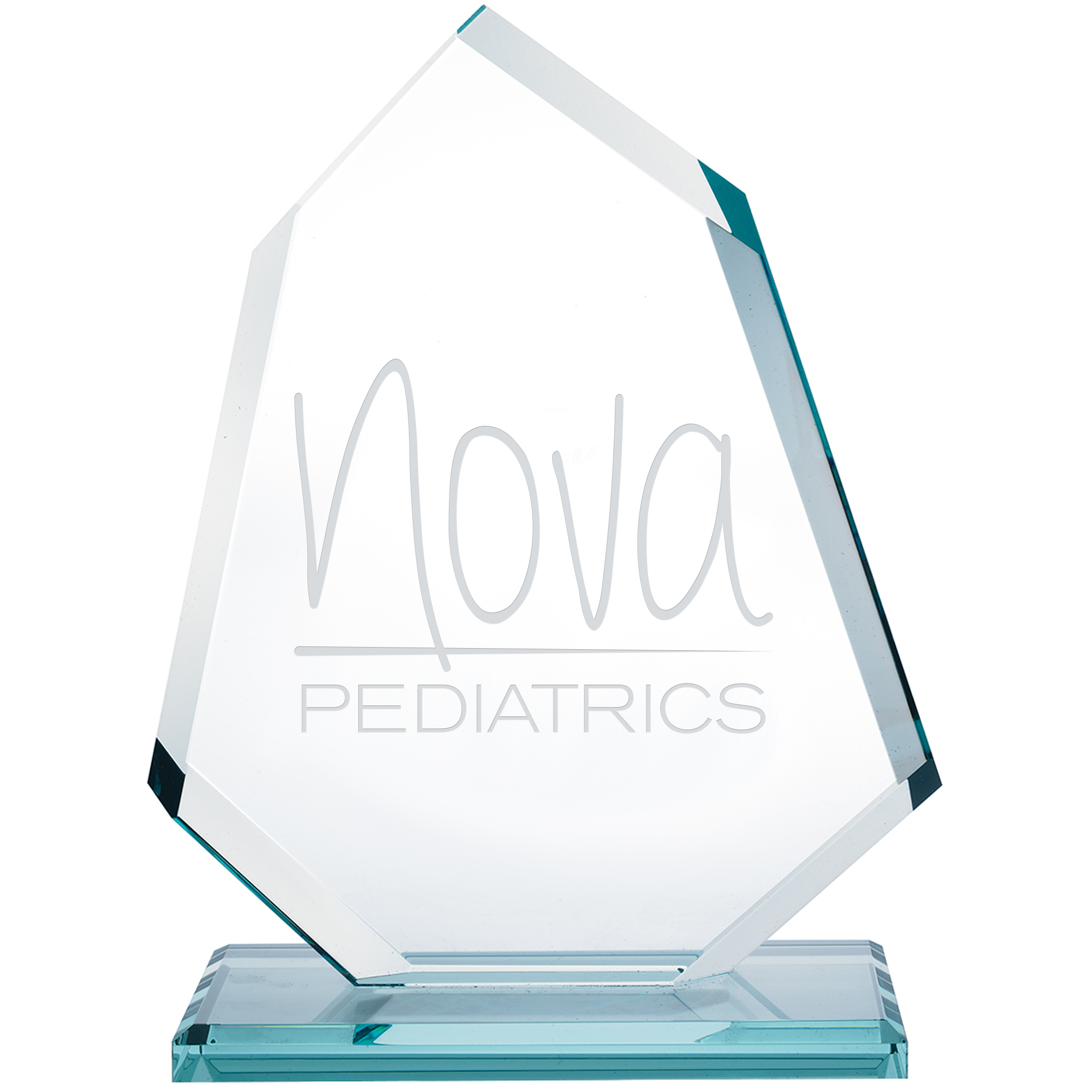 Product Photo 1 Angular Jade Glass Award, 8-1/2"