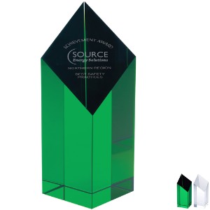 Spectra Pillar Crystal Award, Medium, 7-1/2" - JA5555