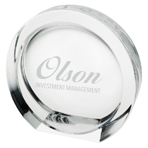 Mario Cioni® High Tech 24% Full Lead Crystal Award, Medium, 5-1/2" - CLOSEOUT! - JA5595