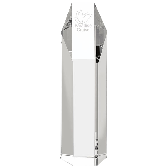 Product Photo 1 Hexagonal Crystal Tower Award, Large, 10"