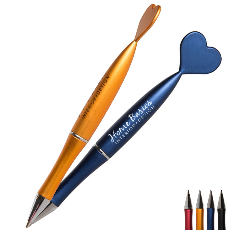 Product Photo 1 Metal-Look Heart Pen